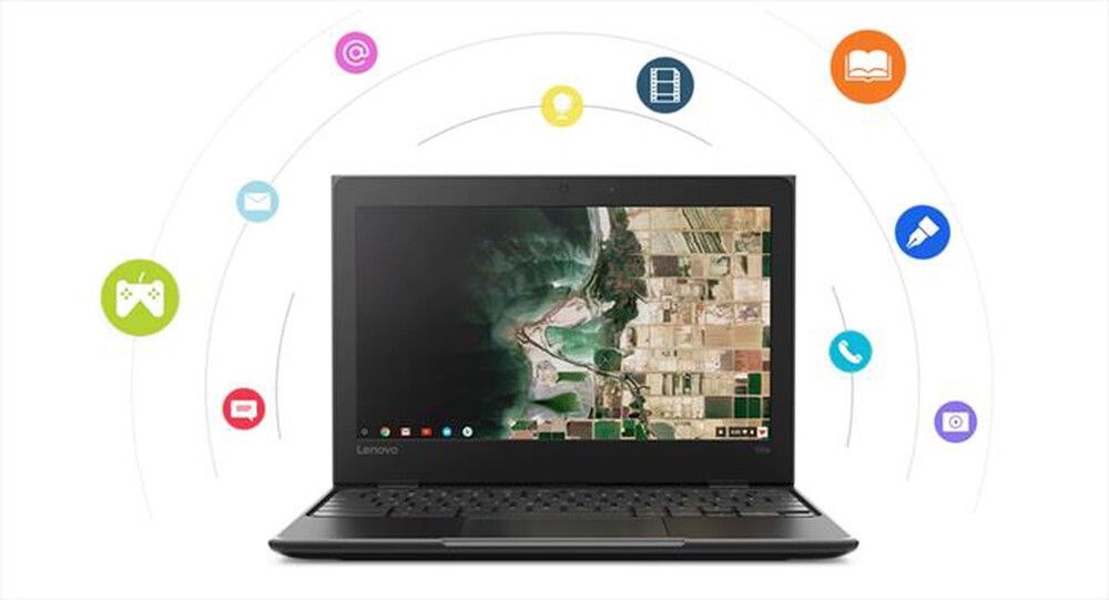 "LENOVO - 100e Chromebook  81MA000UIX-Nero"