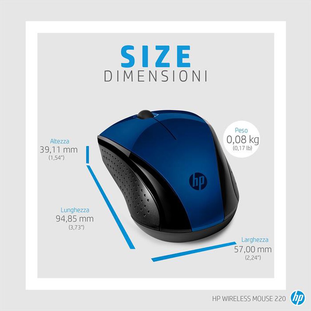 Immagine del prodotto HP - WIRELESS MOUSE 220-Blue