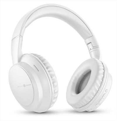 MUSIC SOUND - Cuffie a padiglione chiuso BOOST-White