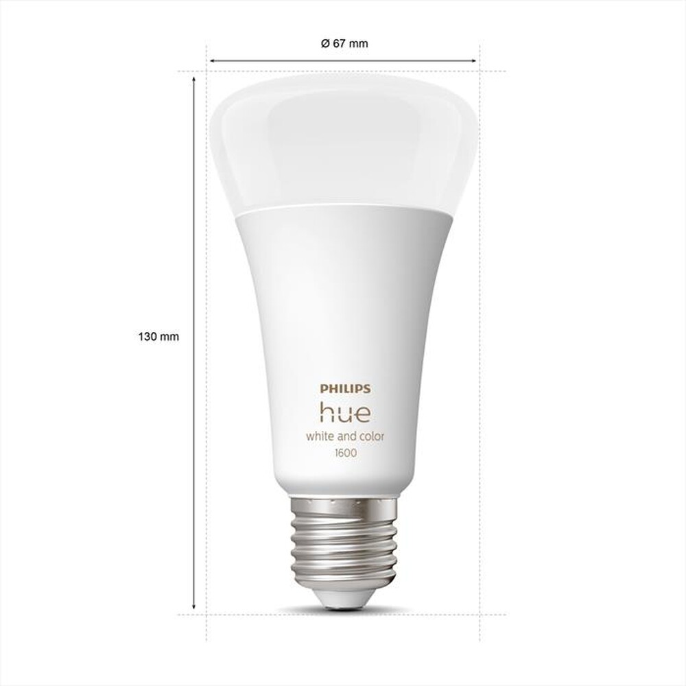 Immagine del prodotto PHILIPS - HUE WHITE AND COLOR AMBIANCE LAMPADINA E27 15W-Bianco