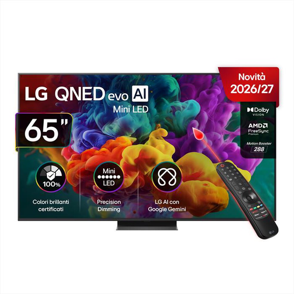 Immagine del prodotto LG - Smart TV QNED EVO AI MINILED 4K 65" 65QNED86B6B-Charcoal Black