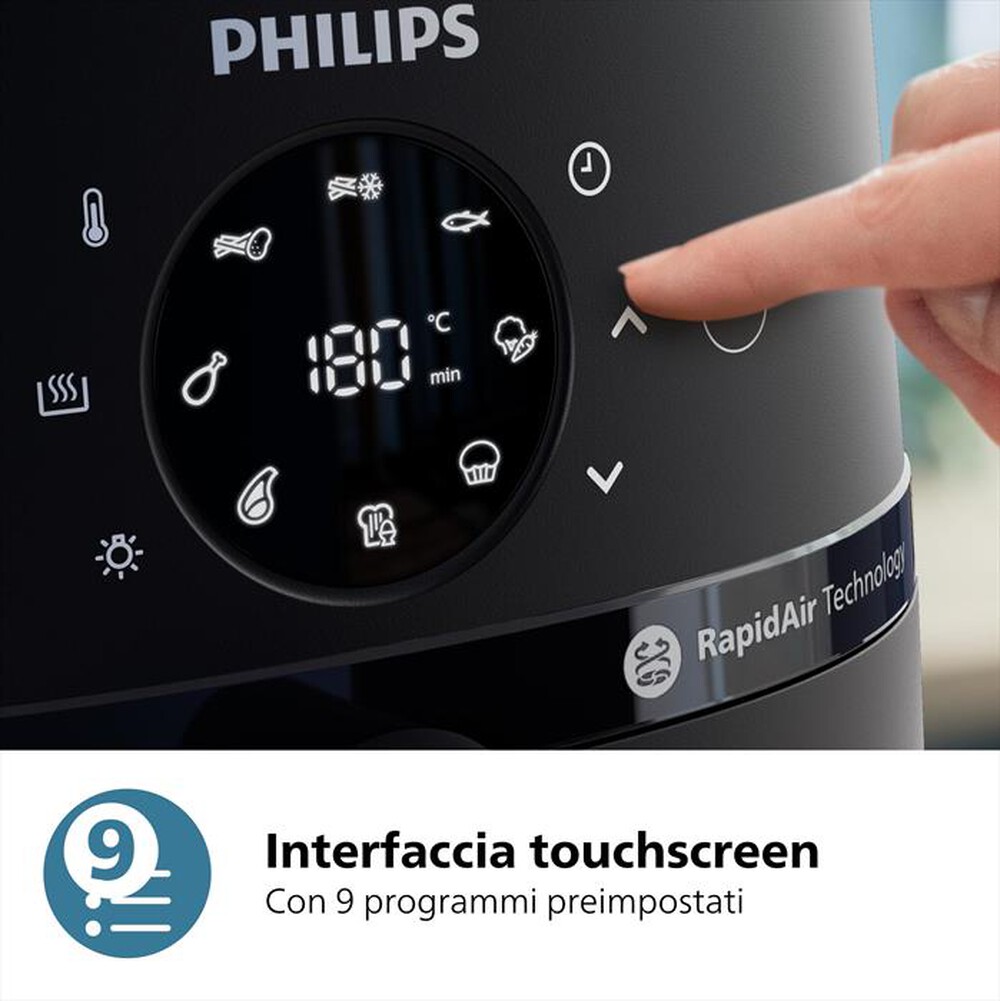 "PHILIPS - Friggitrice ad aria AIRFRYER SERIE 2000 NA231/00-Nero"
