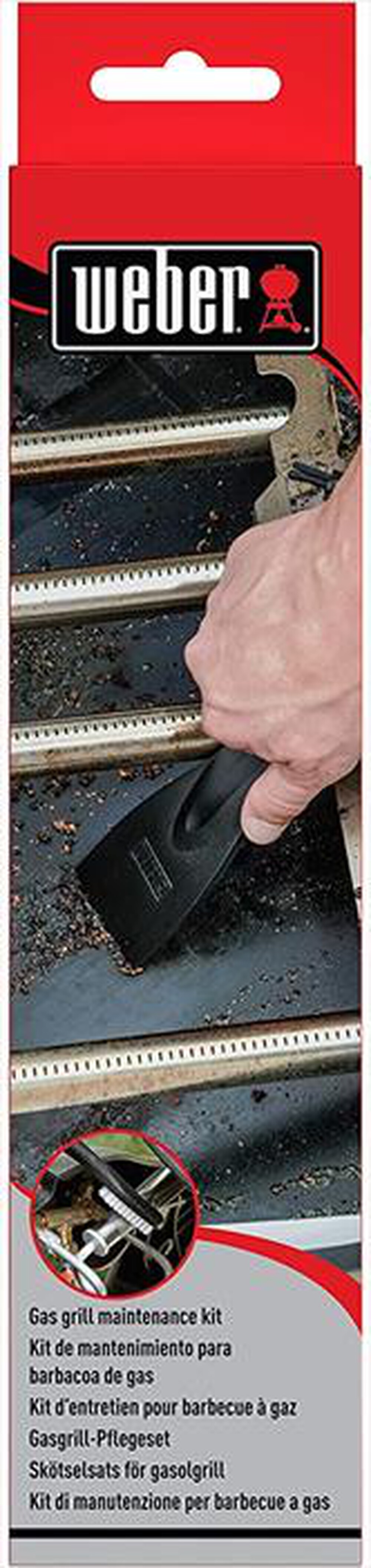 "WEBER - KIT 2 PZ PER PULIZIA BBQ A GAS-NERO"