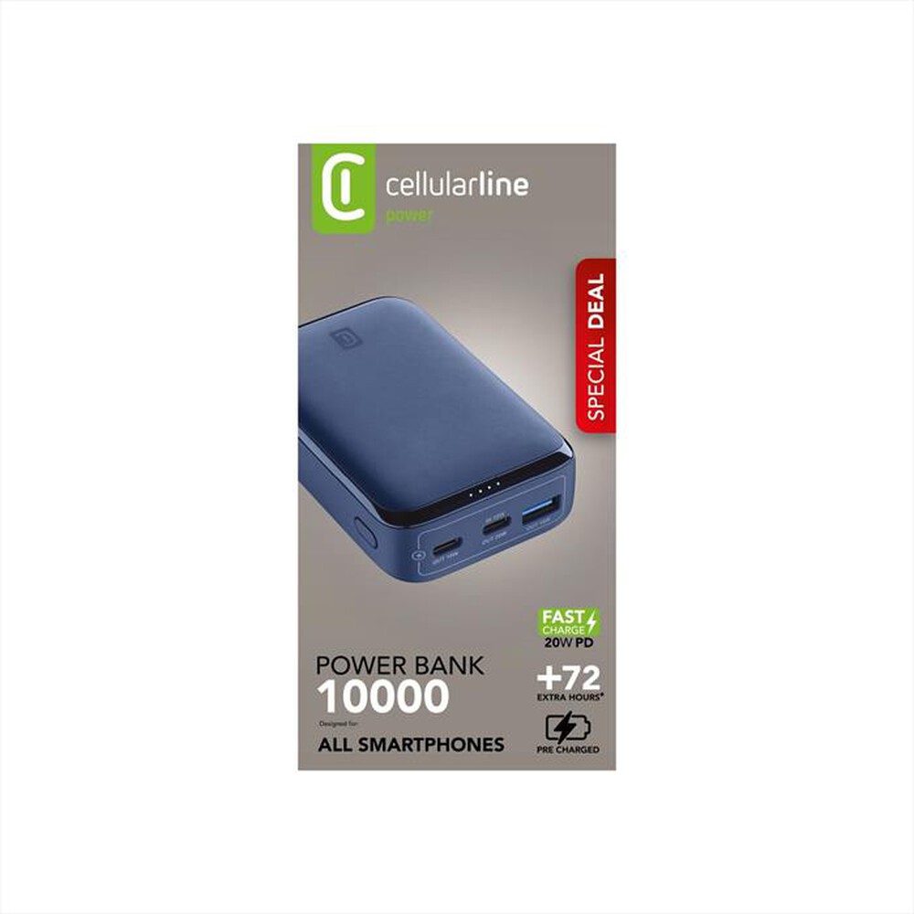 Immagine del prodotto CELLULARLINE - Power Bank Essence Promo 10.000mAh PD fino a 20W-Blu