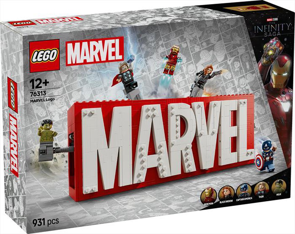 Immagine del prodotto LEGO - SUPER HEROES MARVEL Logo e Minifigure MARVEL 76313