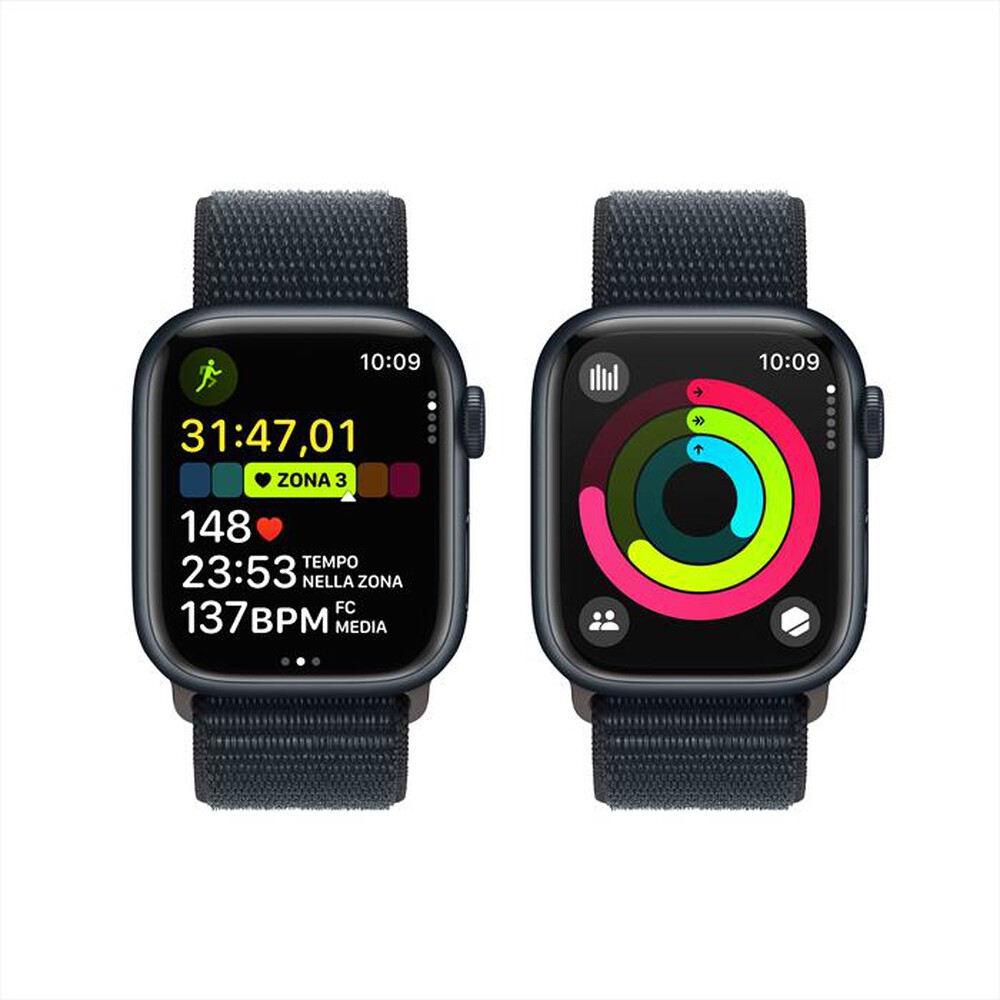 "APPLE - Watch Series 9 GPS Cassa 41mm-Mezzanotte"