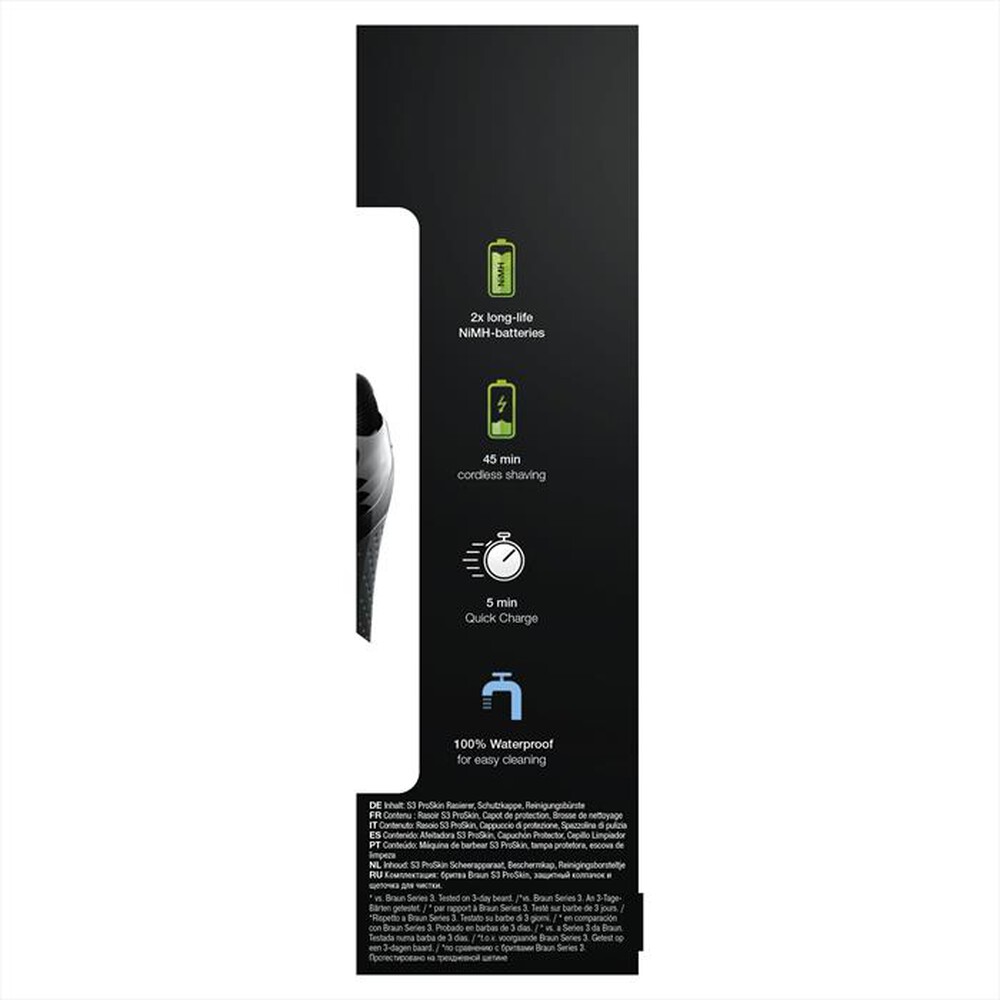 "BRAUN - SERIES 3 PROSKIN 3020S-NERO"