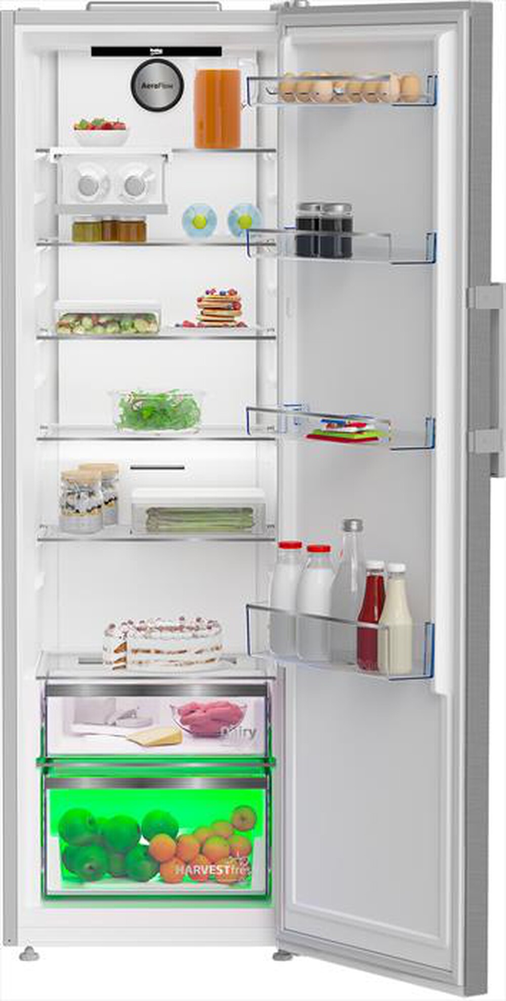 "BEKO - Frigorifero 1 porta B5RMLNE444HX Classe E 365 lt-Inox"