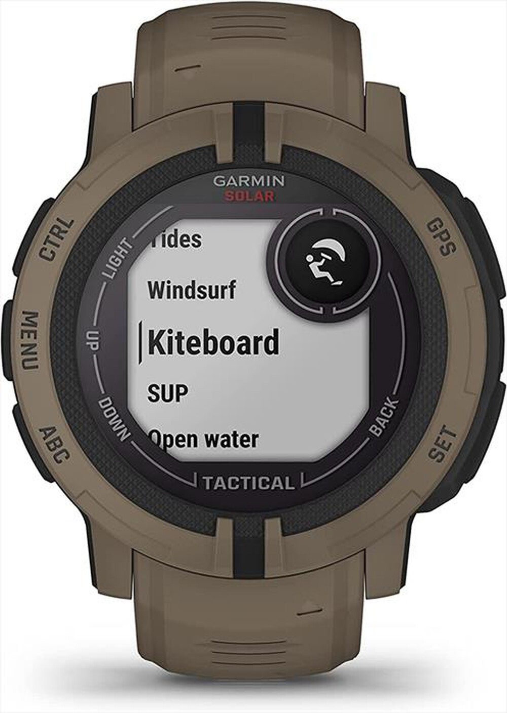 "GARMIN - Smart Watch Instinct 2 Solar - Tactical-Coyote Tan"