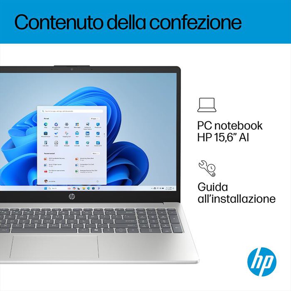 Immagine del prodotto HP - Notebook Laptop AI 15-FD2009NL 15.6"-Natural Silver