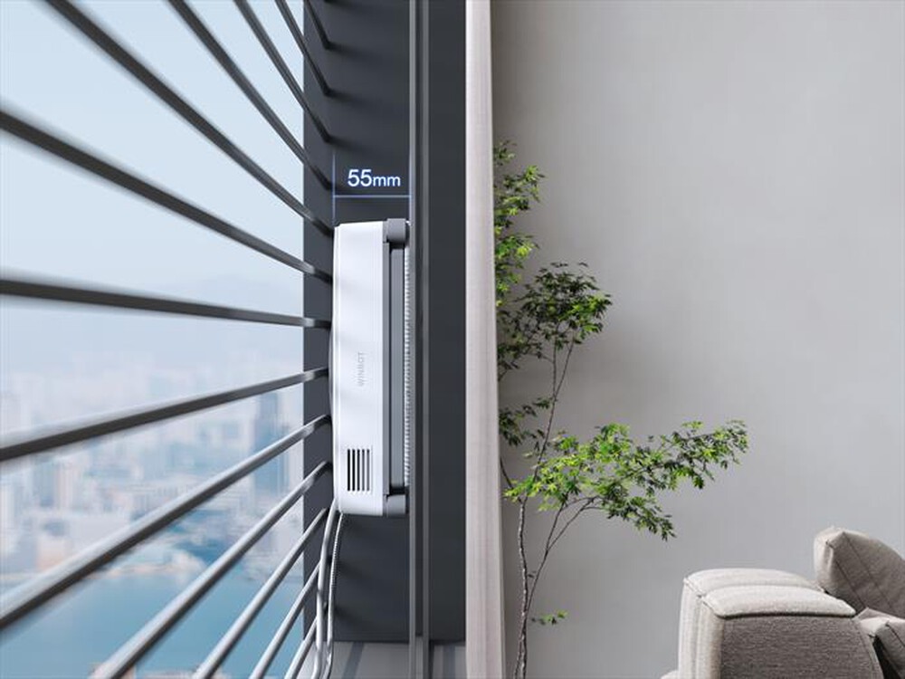 "ECOVACS - Robot lavavetri WINBOT MINI-Grigio, Bianco"