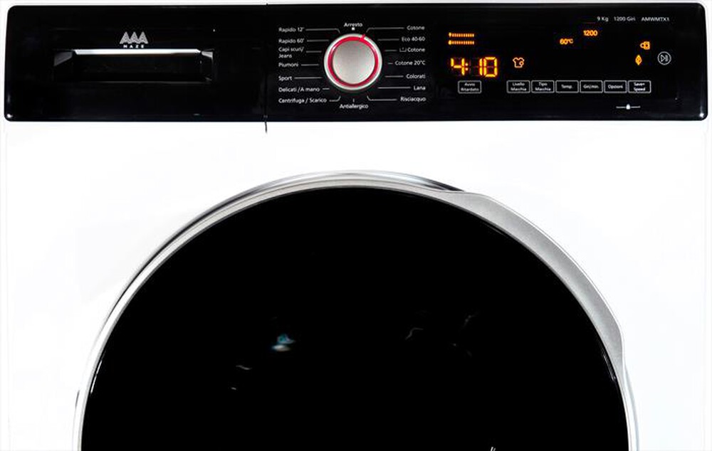 "AAAMAZE - Lavatrice AMWMTX1 9 Kg Classe B-BIANCO"