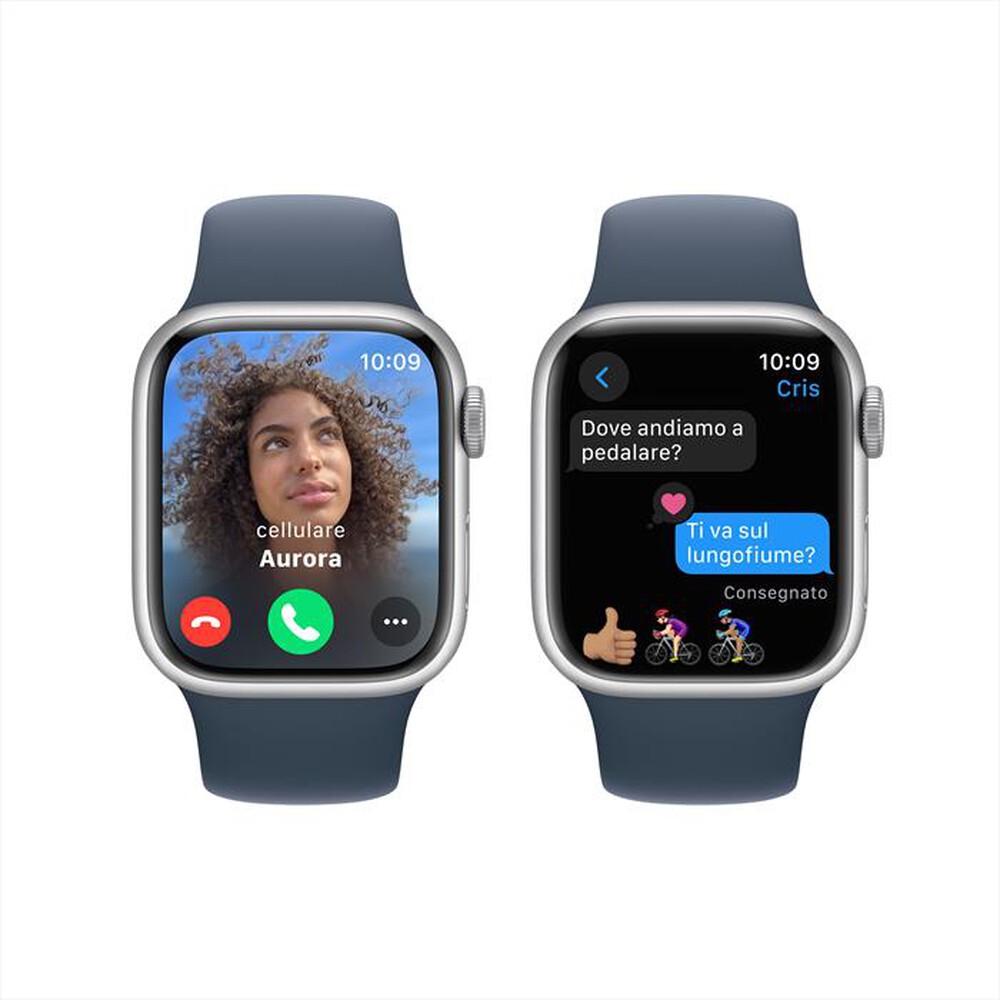 "APPLE - Watch Series 9 GPS Cassa 41mm - S/M-Blu Tempesta"