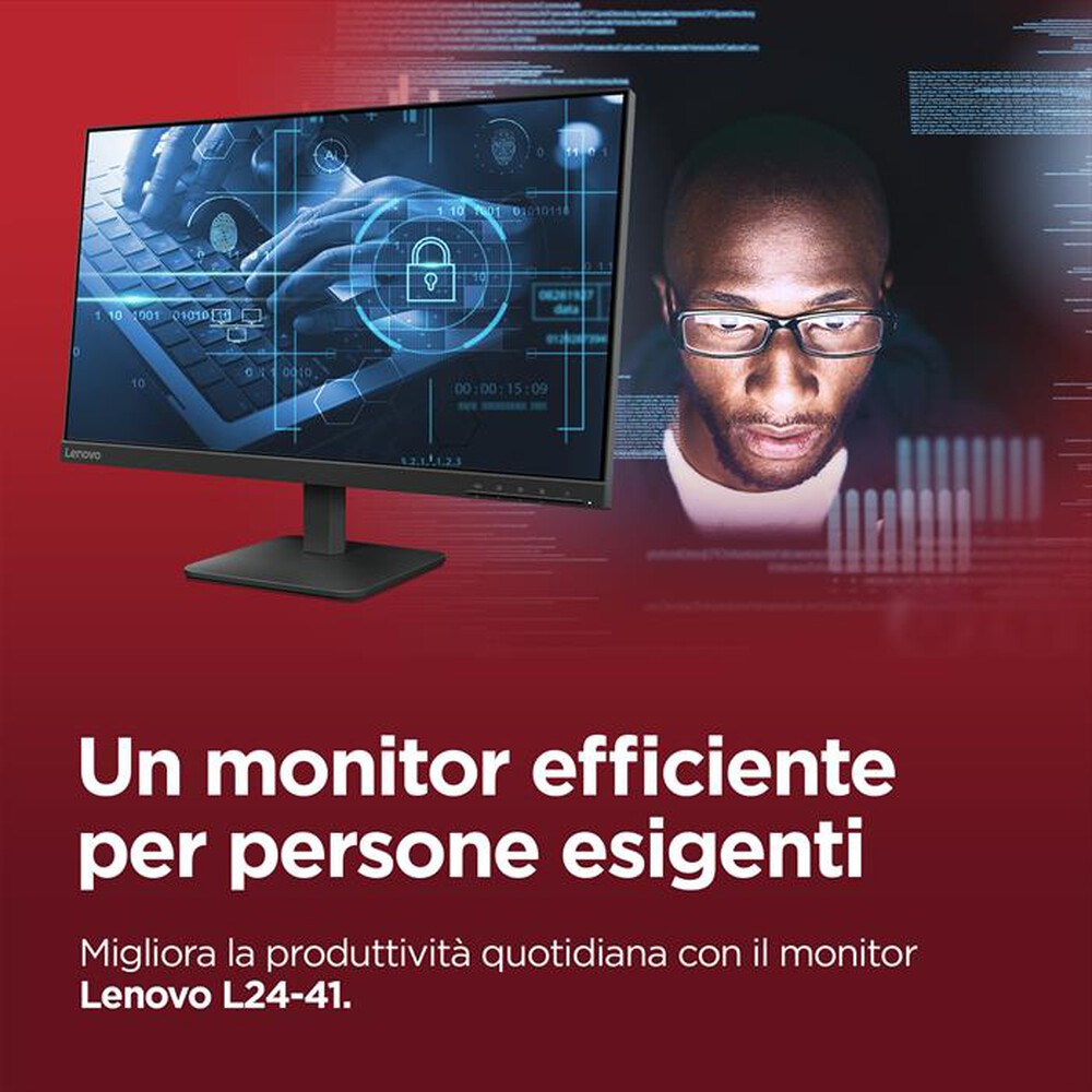 Immagine del prodotto LENOVO - Monitor WLED FHD 23,8" L244E-Raven Black
