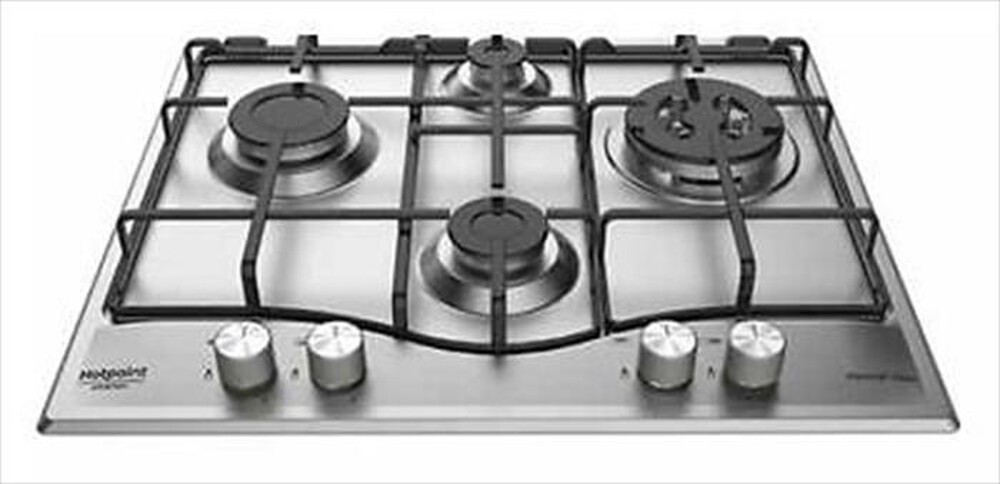 "HOTPOINT ARISTON - Piano cottura a gas PCN 642 T/IX/HA 4 fuochi-Inox"