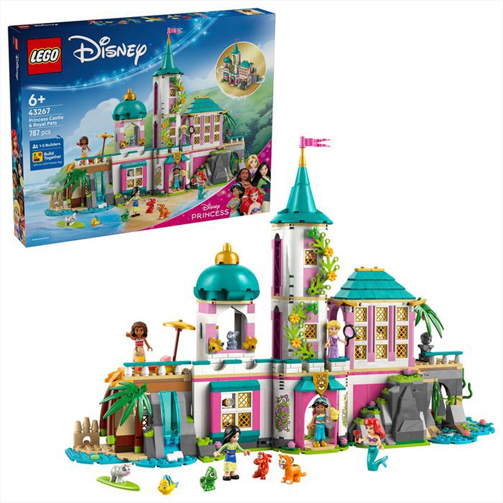 "LEGO - CASTELLO DELLA PRINCIPESSA E ANIMALI REALI-,"