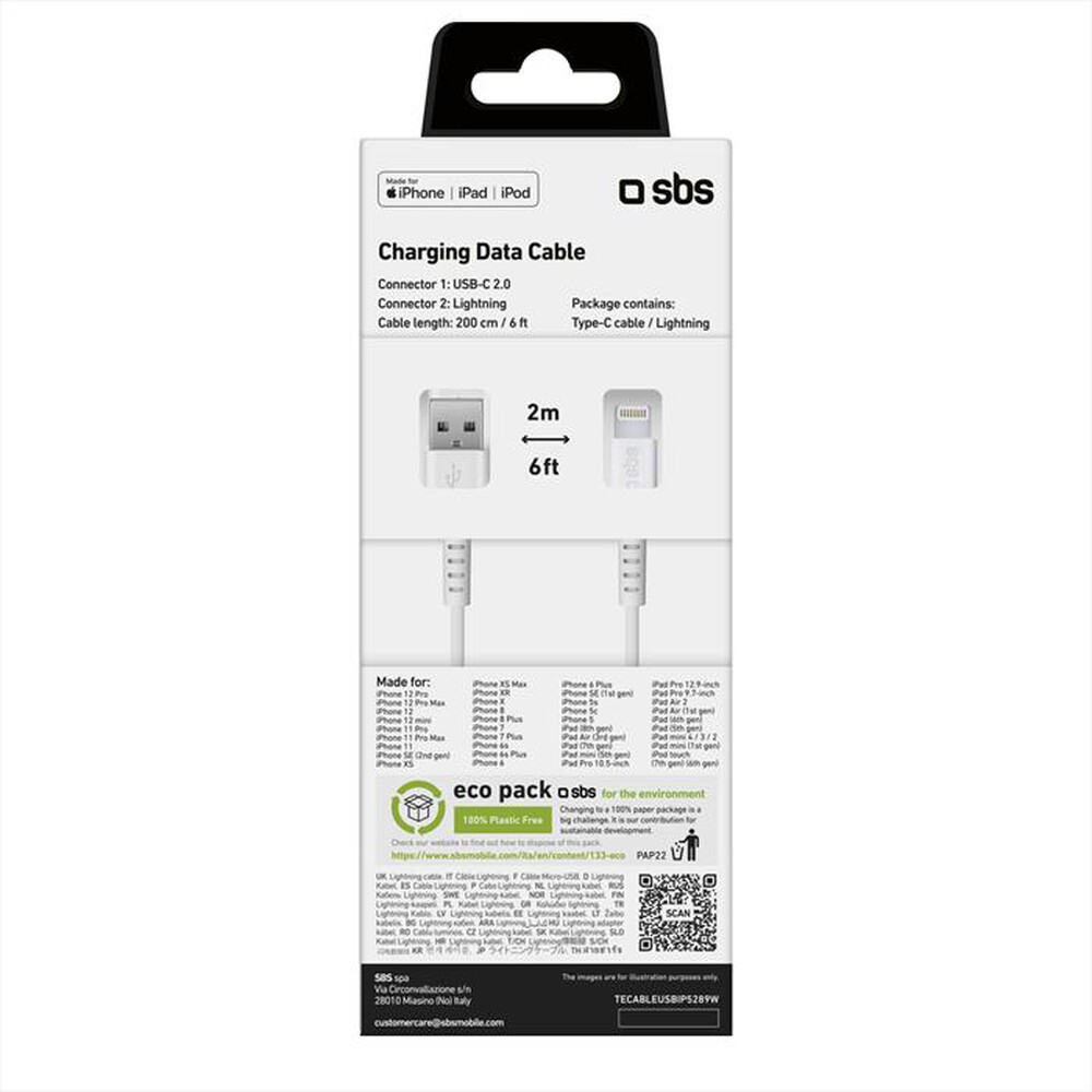 Immagine del prodotto SBS - TECABLEUSBIP5289W-Bianco
