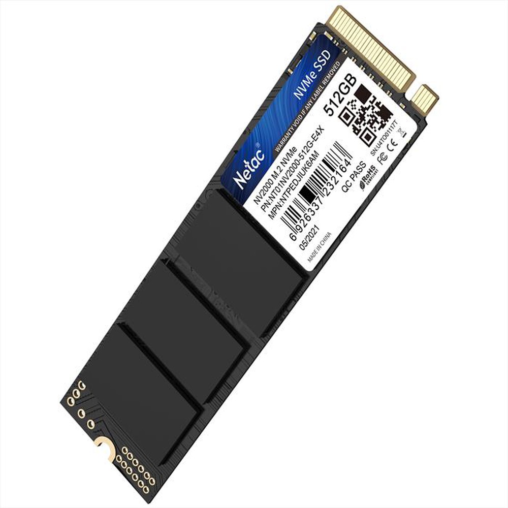 "NETAC - SSD M.2 2280 NVME NV2000 512GB-NERO"