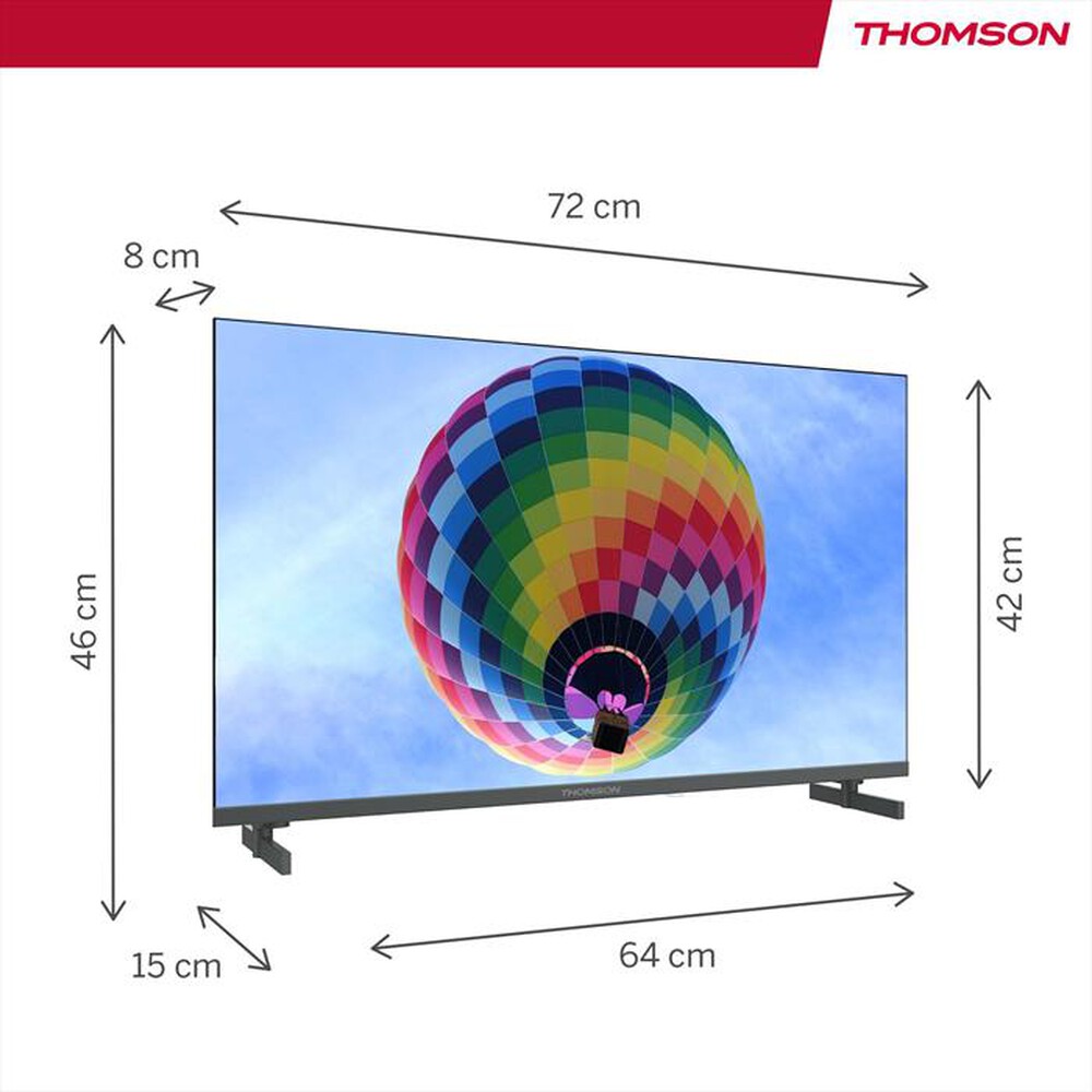 Immagine del prodotto THOMSON - Smart TV Q-LED FHD 32" 32QG4S14-nero