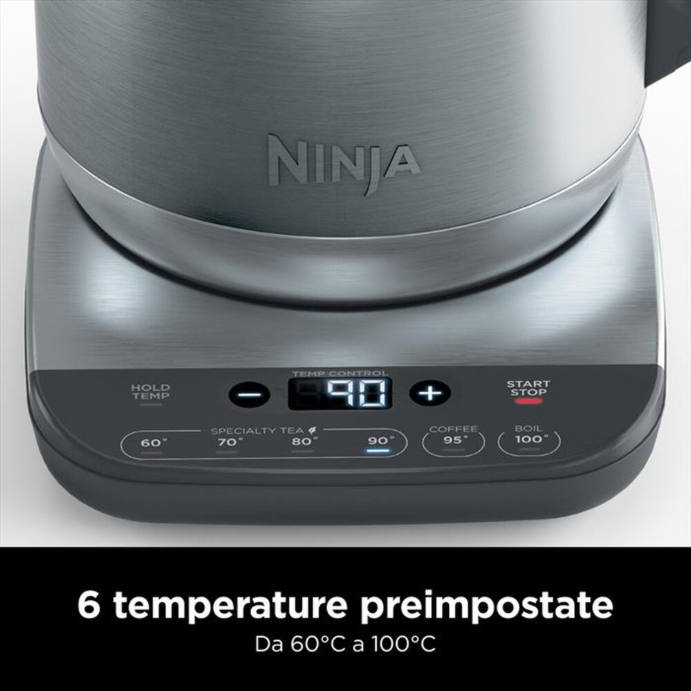 "NINJA - Bollitore KT201EU PRECISION TEMP. ELECTRIC KETTLE-ACCIAIO"