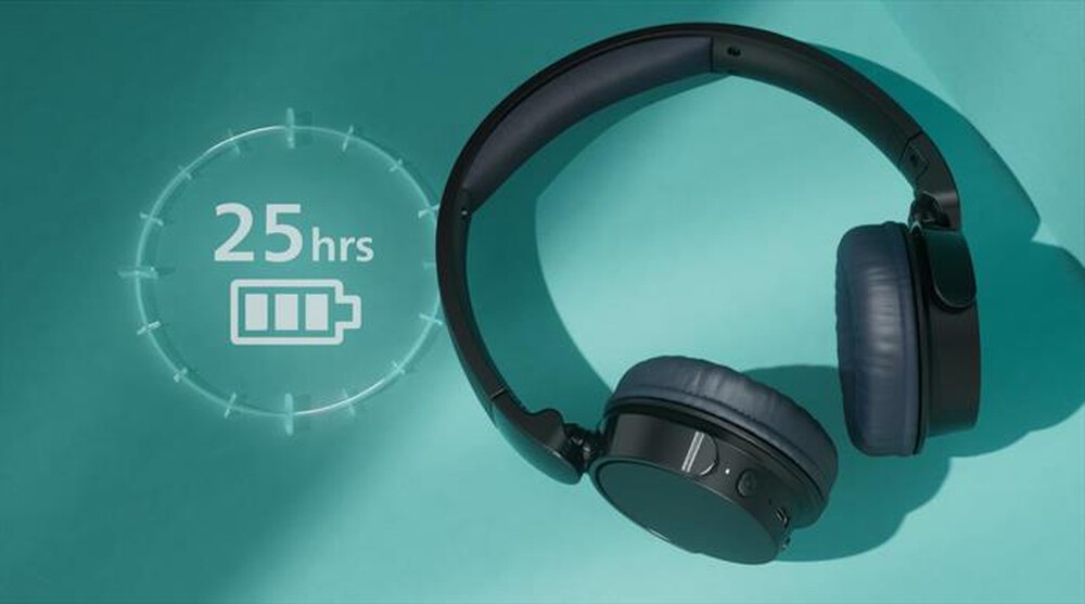 "PHILIPS - Cuffie a padiglione chiuso TAH3209BK/00-BLACK"