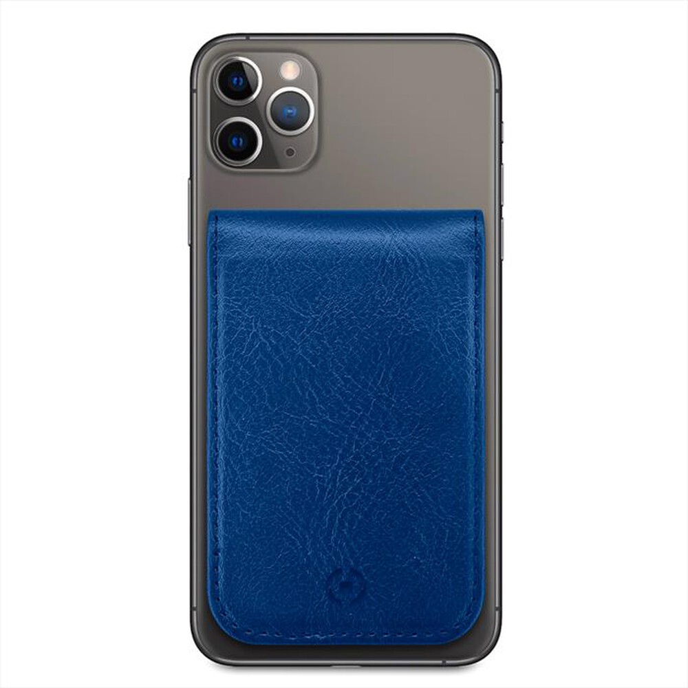 "CELLY - CARDDBL - PORTACARTE MAGNETICO-BLU/SIMILPELLE"