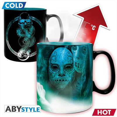 ABYSSE - HARRY POTTER - MUG HEATCHANGE- 460 ML -VOLDEM-nero