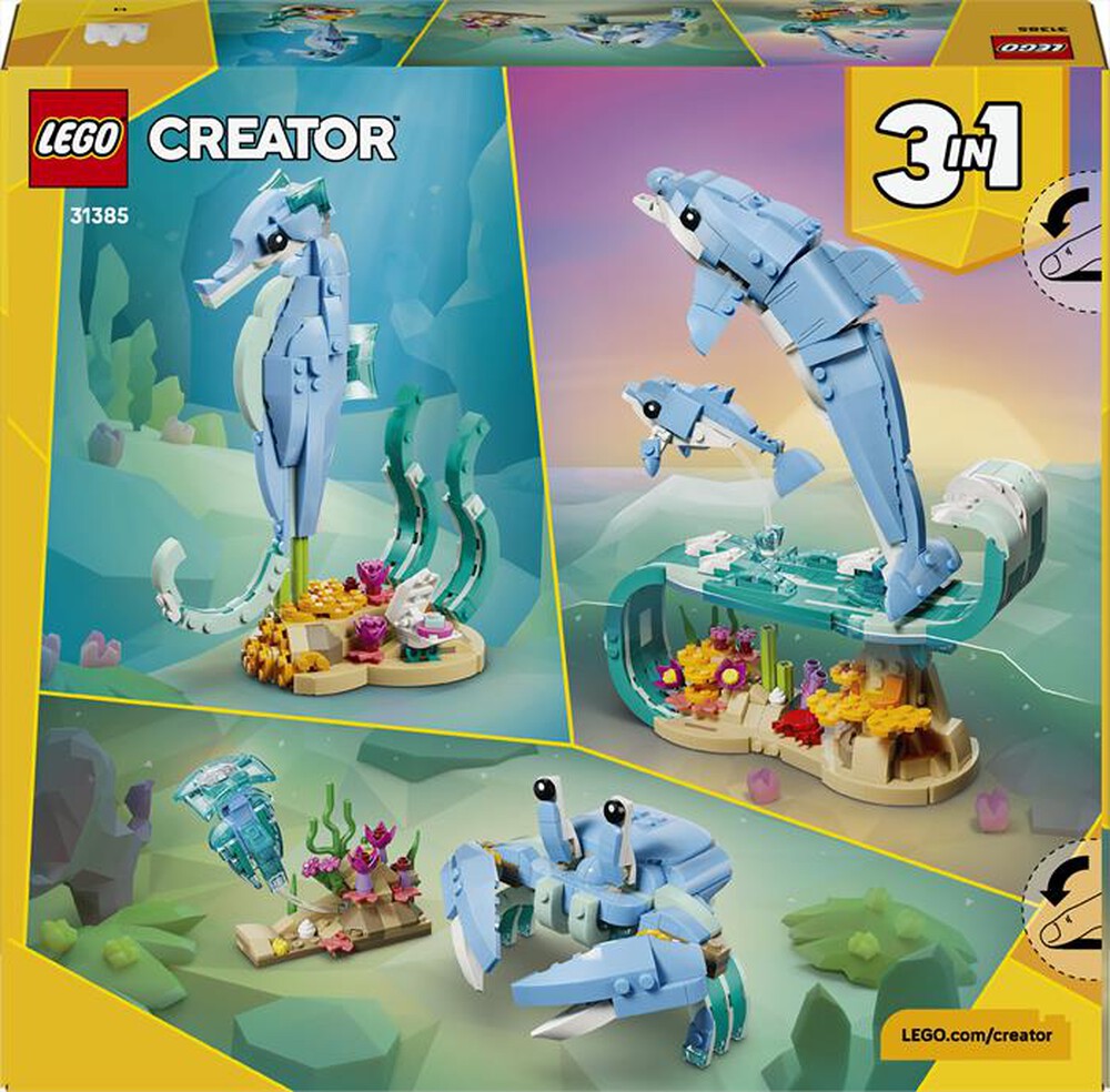 Immagine del prodotto LEGO - CREATORE 3IN1 Animali marini: delfini - 31385-Multicolore