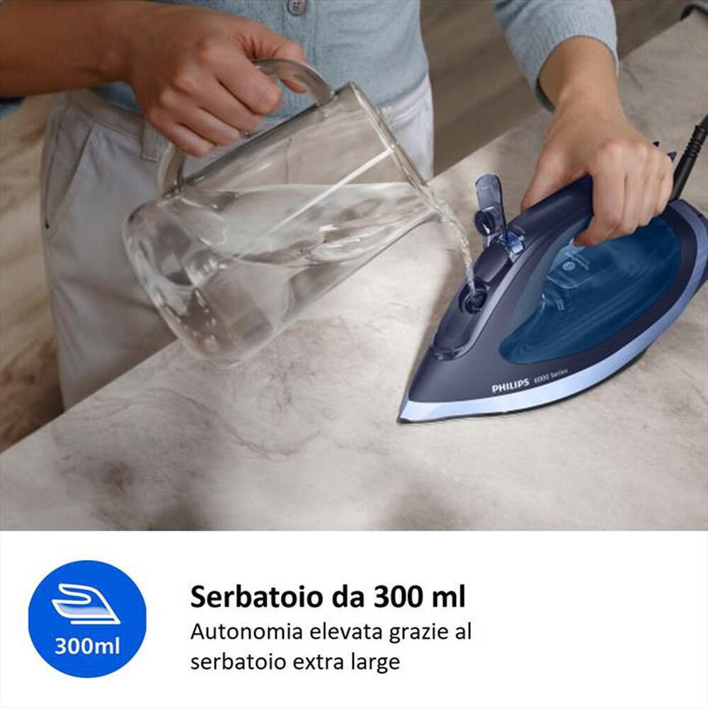 Immagine del prodotto PHILIPS - Ferro da stiro a vapore SERIE 6000 DST6120/20-Blu