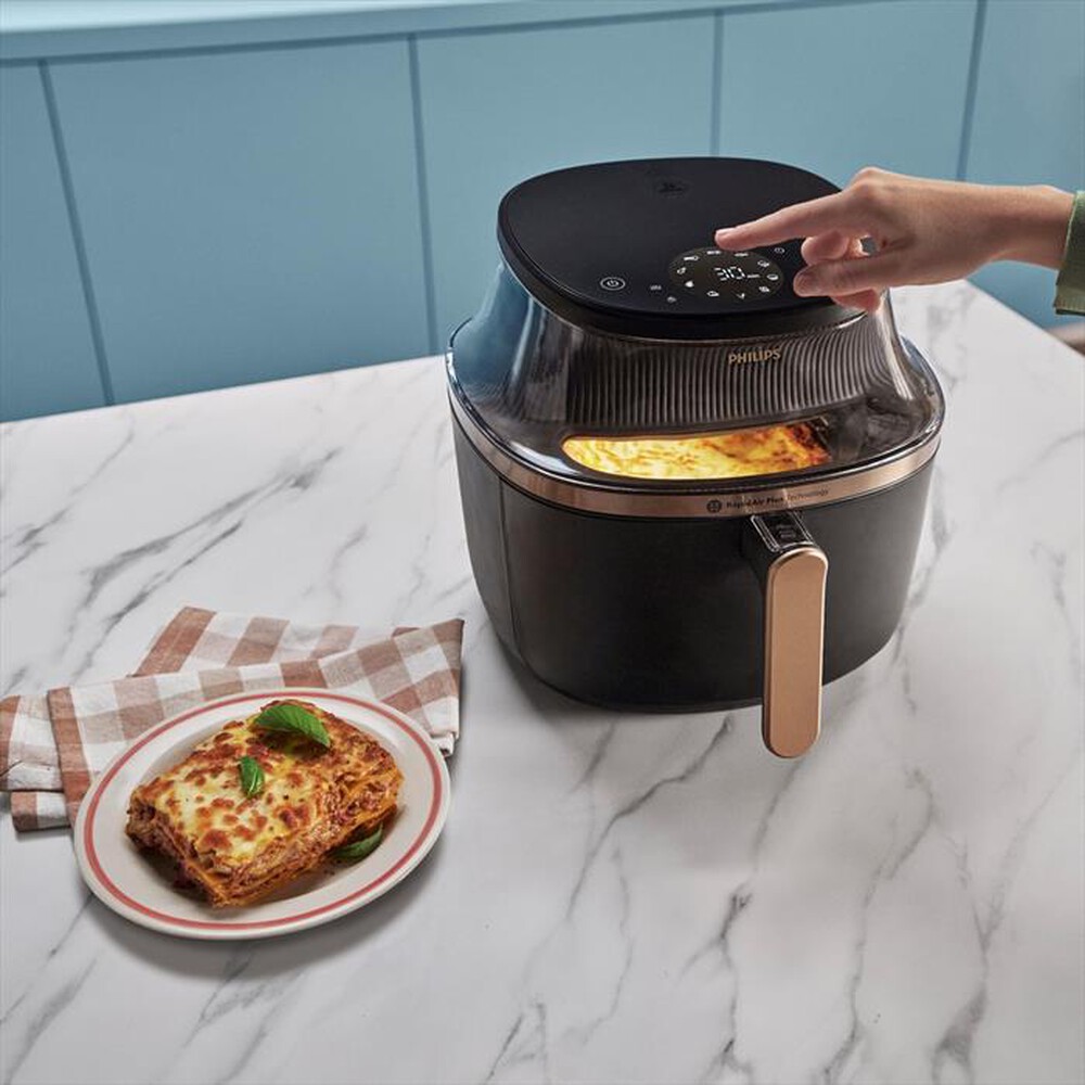 "PHILIPS - Friggitrice ad aria AIRFRYER SERIE 3000 NA342/00-Nero"