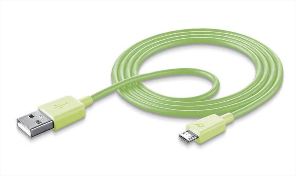 "CELLULARLINE - USB Data Cable - Lightning-Verde"