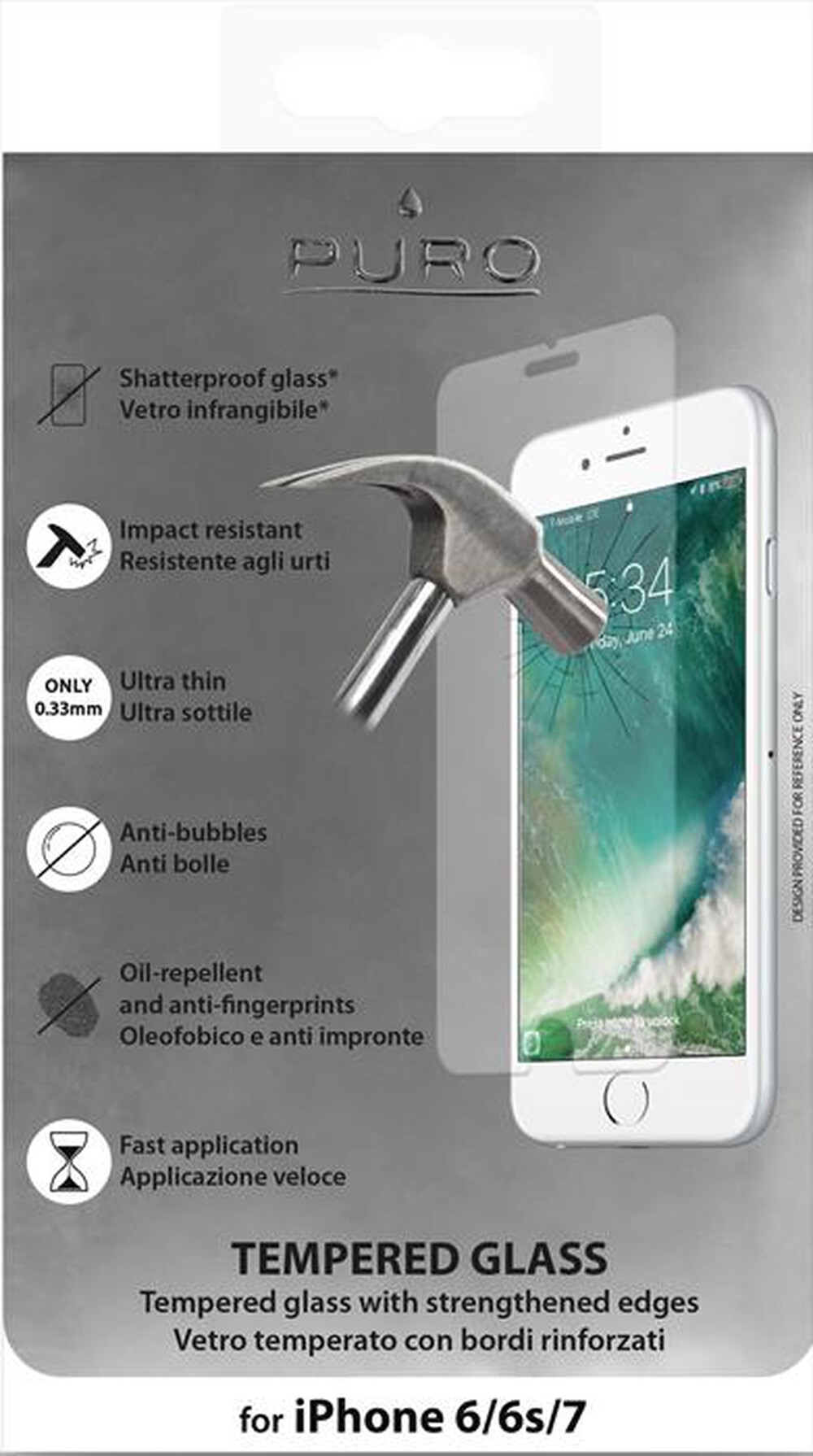 Immagine del prodotto PURO - SDGIPHONE747C Vetro Temperato-Trasparente