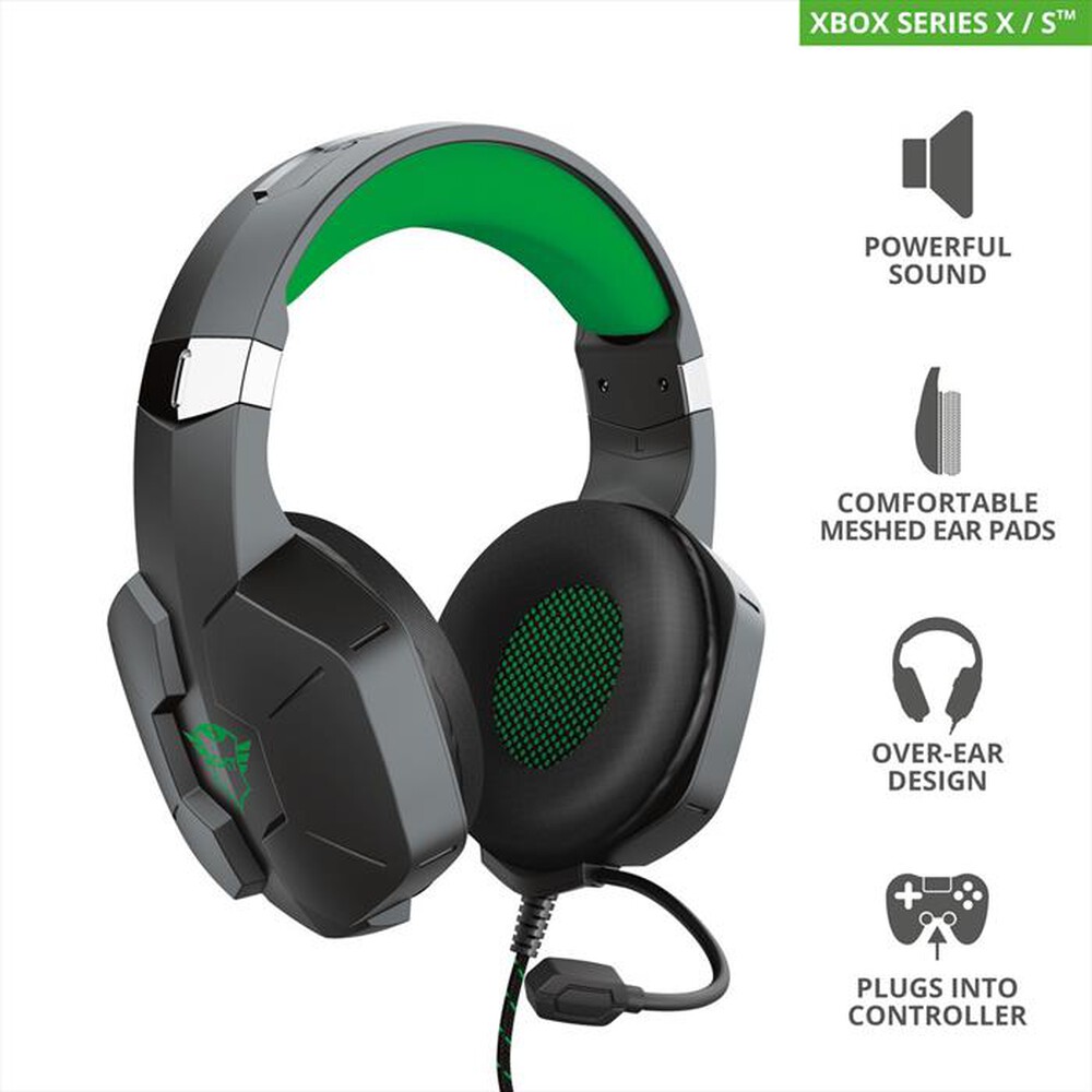 Immagine del prodotto TRUST - GXT323X CARUS HEADSET XBOX-Black/Green