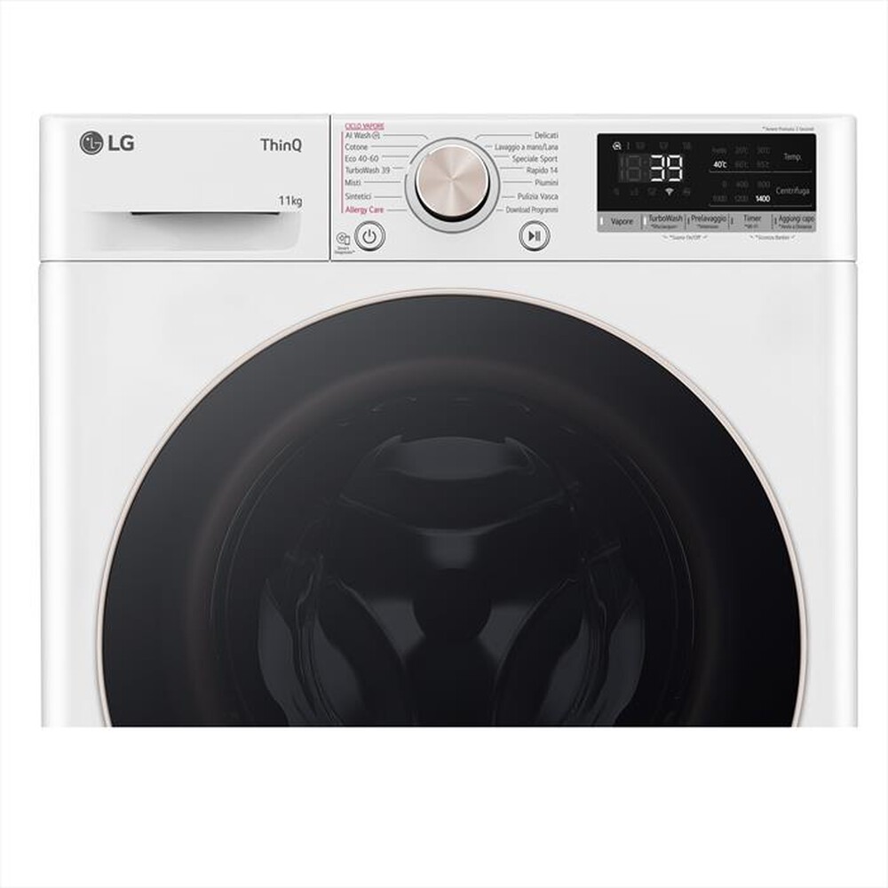 "LG - Lavatrice AI DD R7 F4R7011TSWG 11kg Classe A-Bianca"