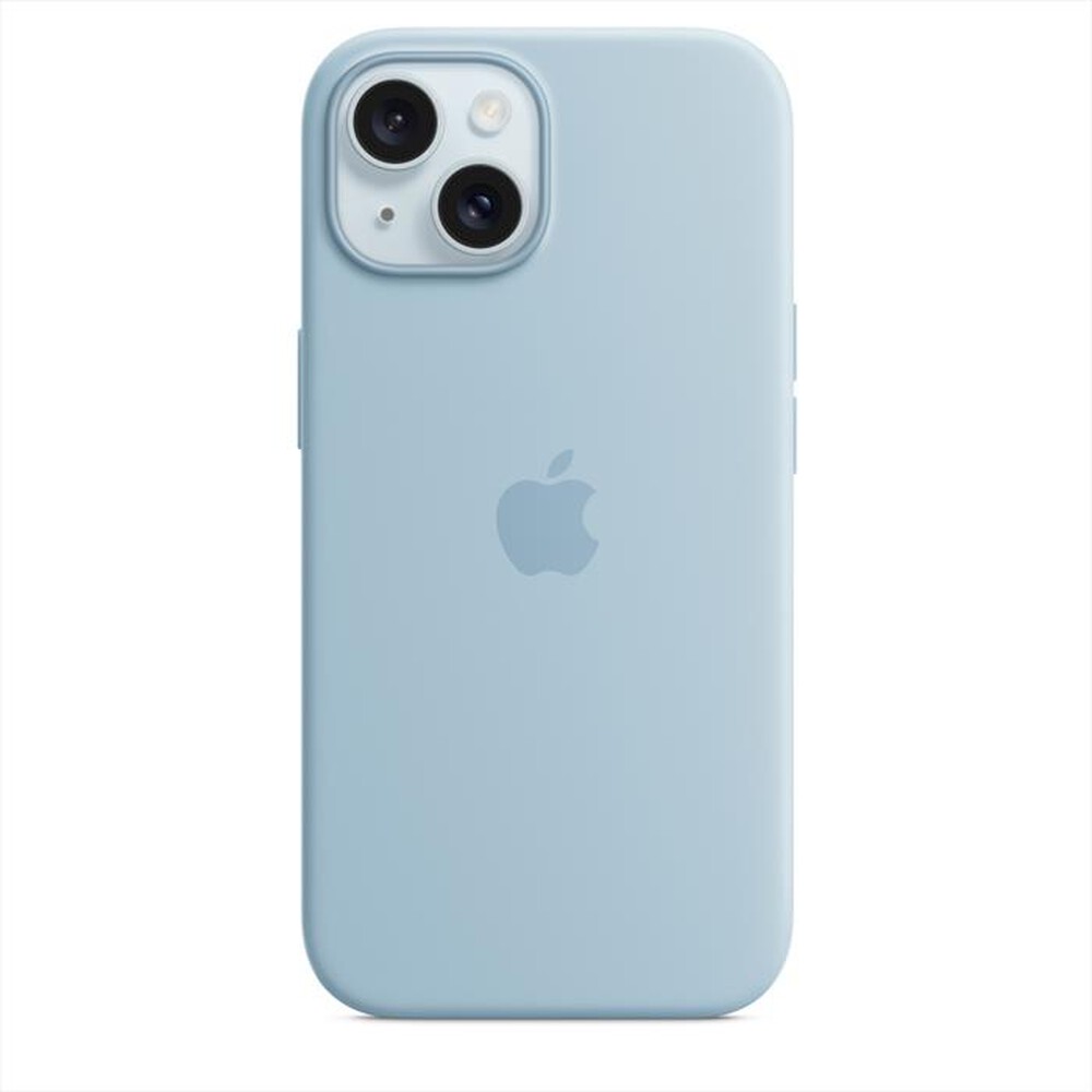 "APPLE - Custodia MagSafe in silicone per iPhone 15-Blu chiaro"