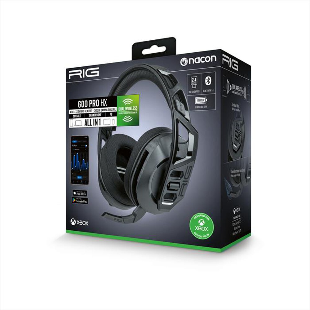 "NACON - OLP CUFFIE GAMING RIG 600 PRO HS XBX/PC-Nero"