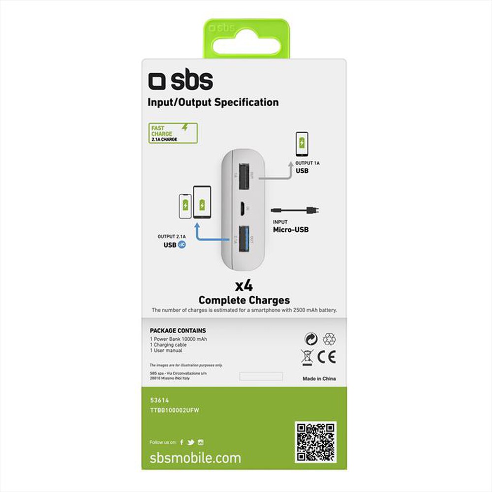 Immagine del prodotto SBS - TTBB100002UFW-bianco