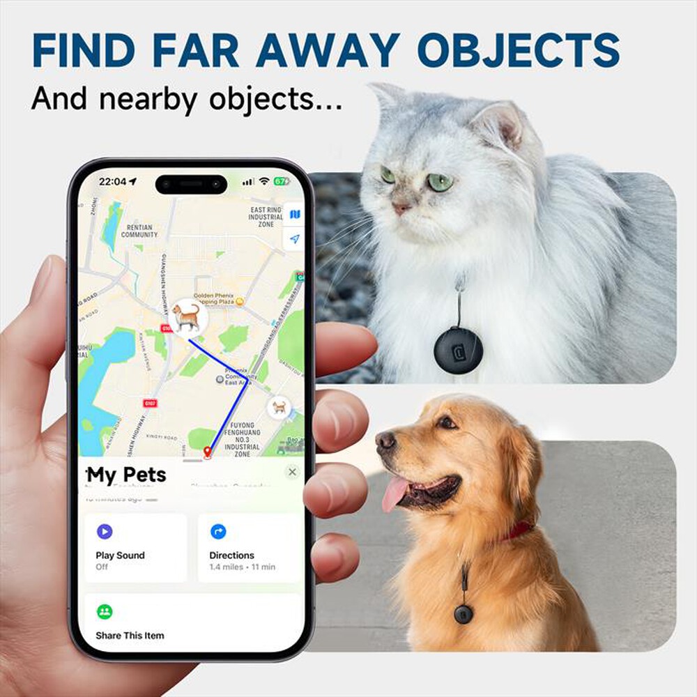 Immagine del prodotto CELLULARLINE - Trova oggetti Tracy Tag BTTRACYTAGG-Verde