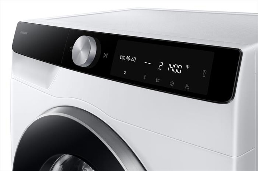 "SAMSUNG - Lavatrice WW90DG6G94LKU3 9KG Classe A-bianca con oblò -pannello nero"