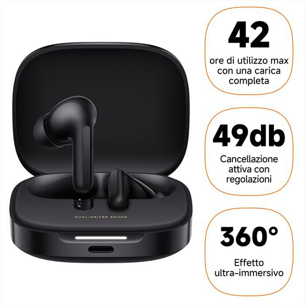 "XIAOMI - Auricolare bluetooth REDMI BUDS 6-Night Black"