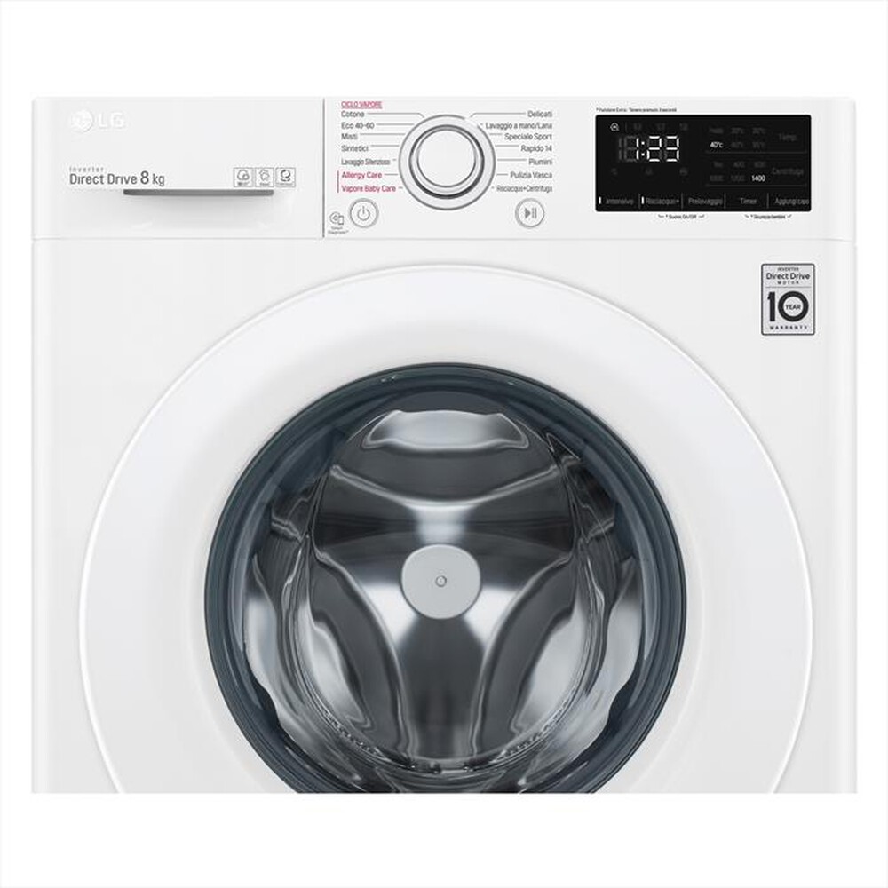 "LG - Lavatrice F4WV308S3E 8 Kg Classe C-Bianco"