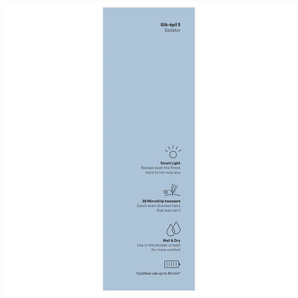 "BRAUN - Epilatore SILK-ÉPIL 5 5-011-BIANCO/GRIGIO"