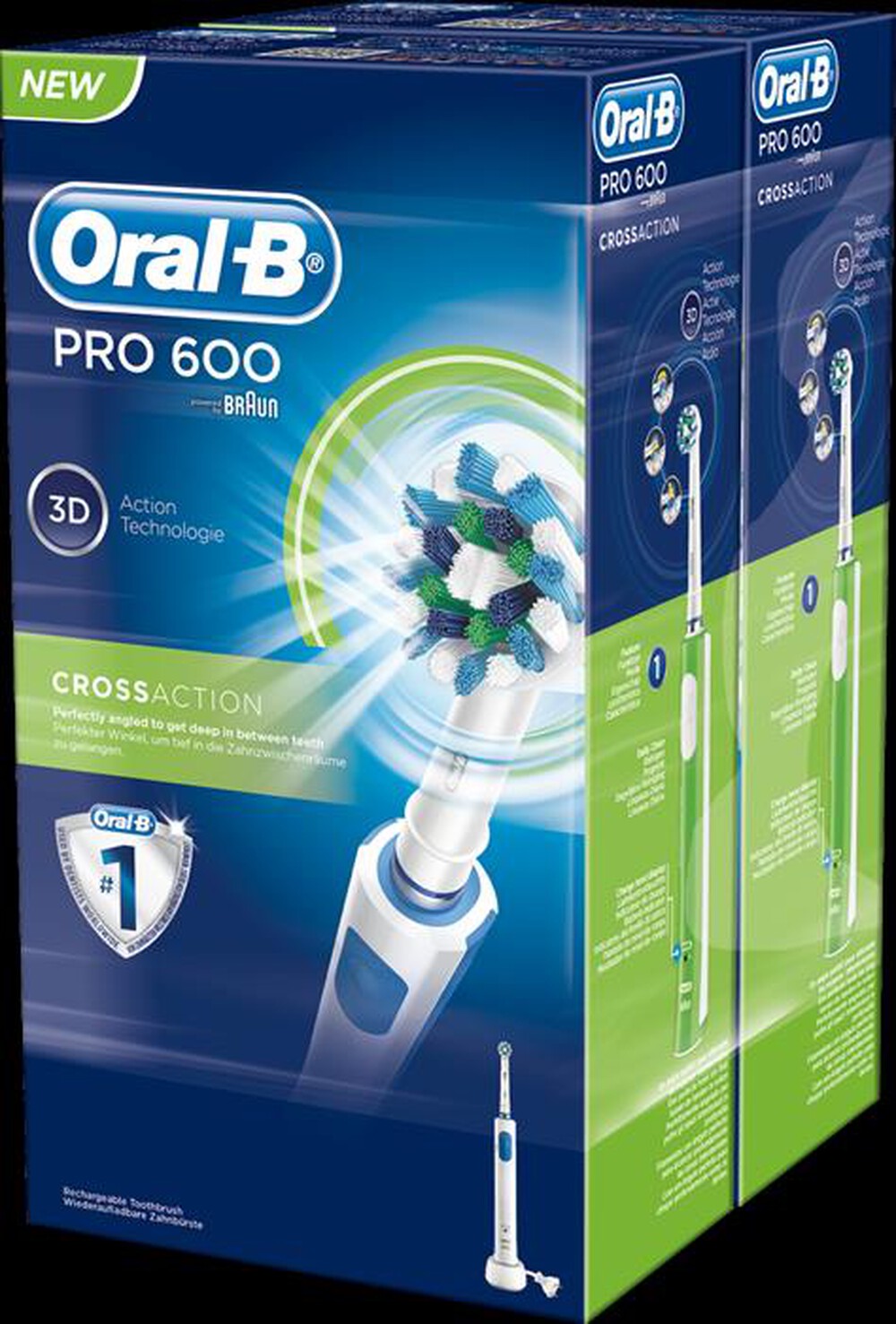 "ORAL-B - PRO 600 CRrossAct Bipacco"