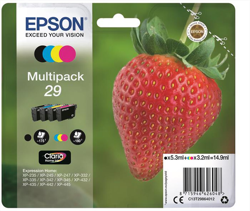 "EPSON - C13T29864022-Multipack 4 colori (NCMG)"