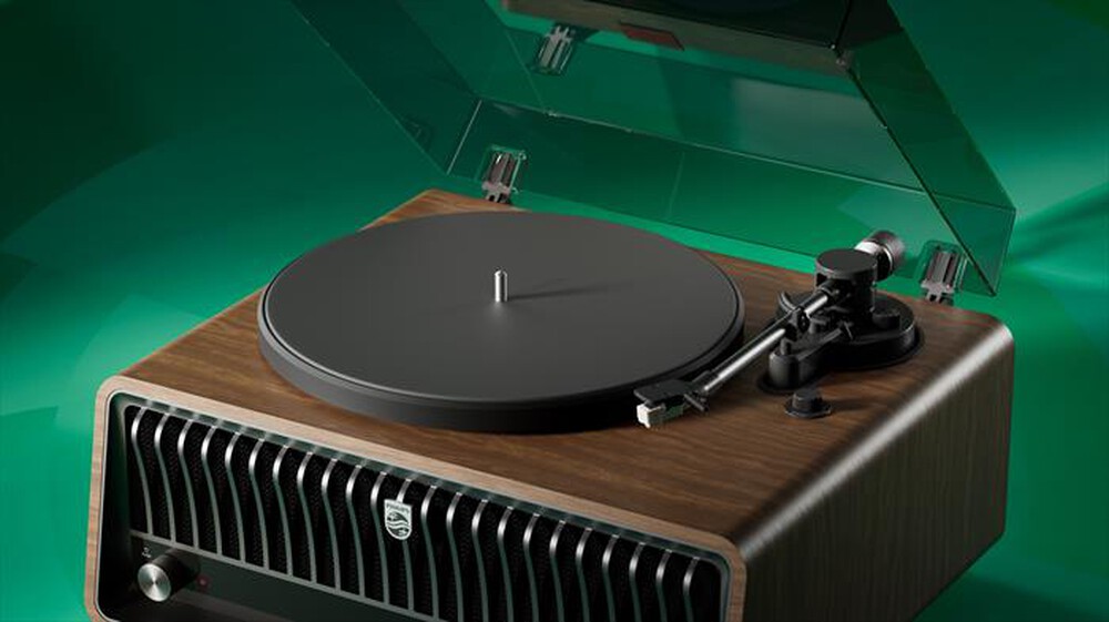 Immagine del prodotto PHILIPS - Giradischi a cinghia 2 velocit&agrave; R&eacute;tro TAV9000D/10-Brown