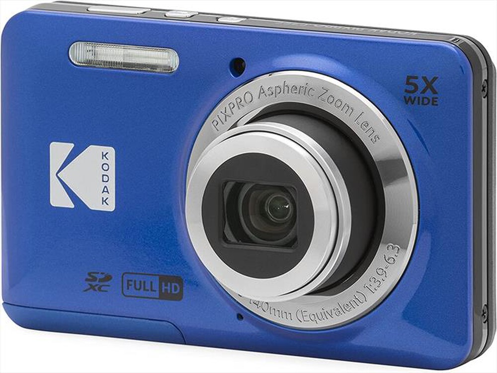 "KODAK - Fotocamera compatta FZ55 5X Zoom-Blu"