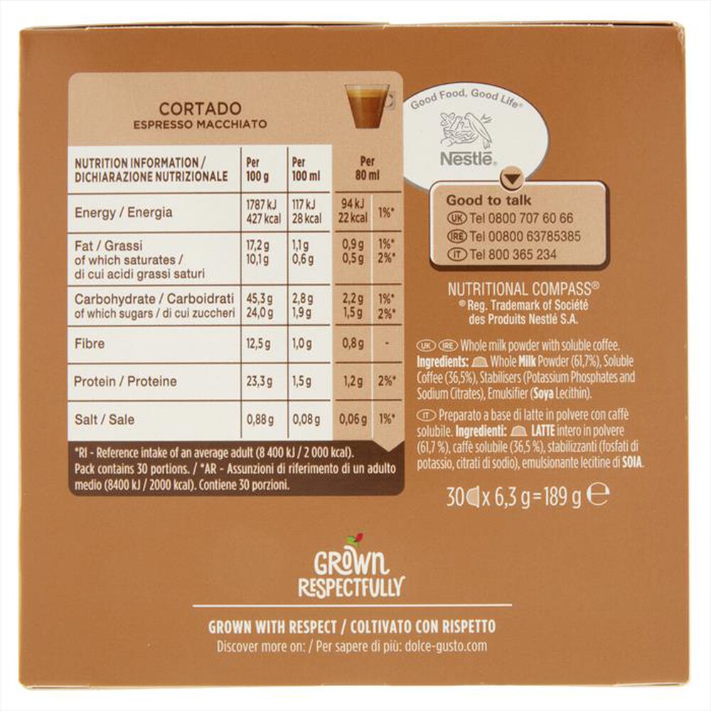 Immagine del prodotto NESCAFE' DOLCE GUSTO - Cortado Espresso Macchiato Magnum