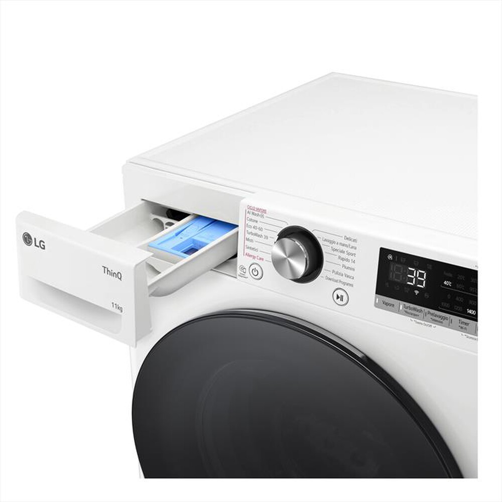 "LG - Lavatrice AI DD R7 F4R7011TSWB 11kg Classe A-Bianca"
