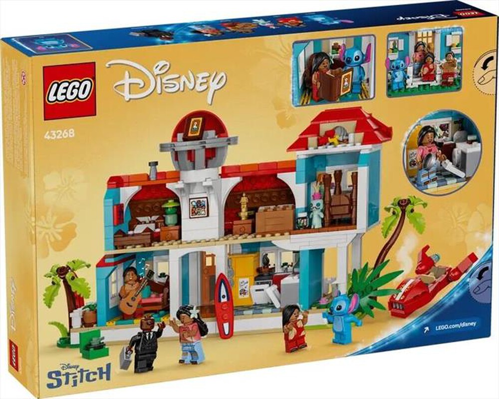 "LEGO - DISNEY Casa sulla spiaggia di Lilo e Stitch-43268-Multicolore"