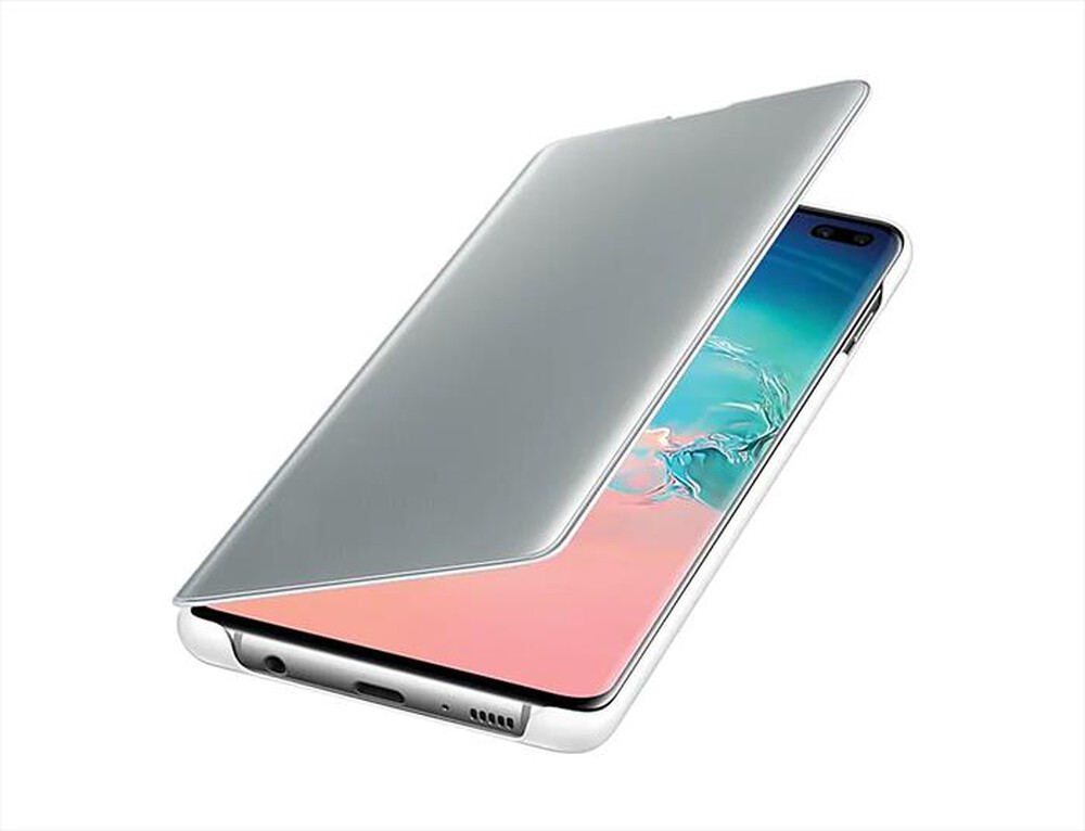 "SAMSUNG - CLEAR VIEW COVER GALAXY S10+-Bianco"